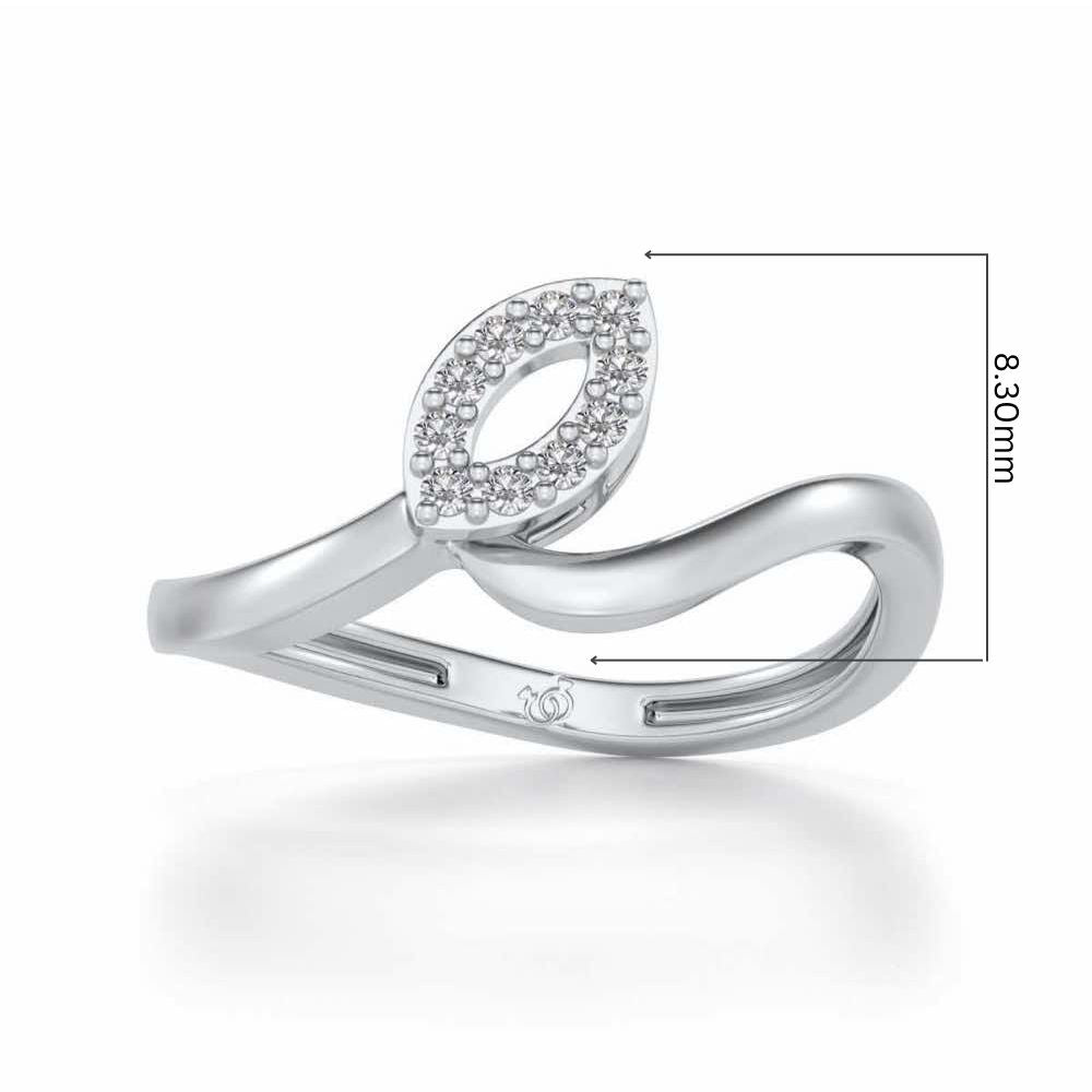 Chakrika Silver Ring - White Gold - Image 5