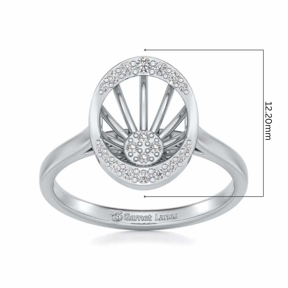 Soul Shine Silver Ring - White Gold - Image 5
