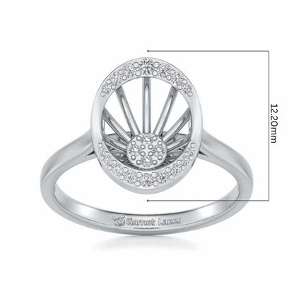 Soul Shine Silver Ring - White Gold - Image 5