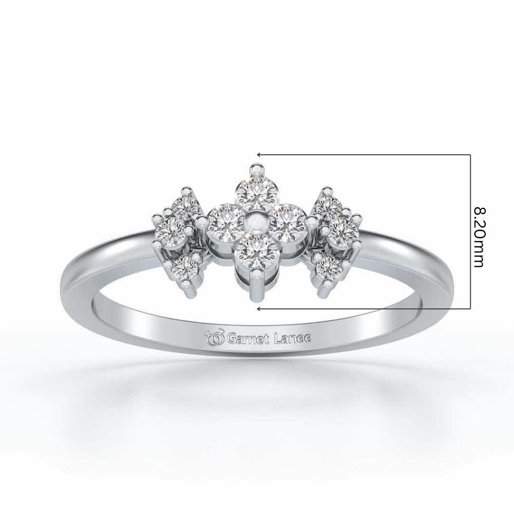 Aradhya Silver Ring - White Gold - Image 5