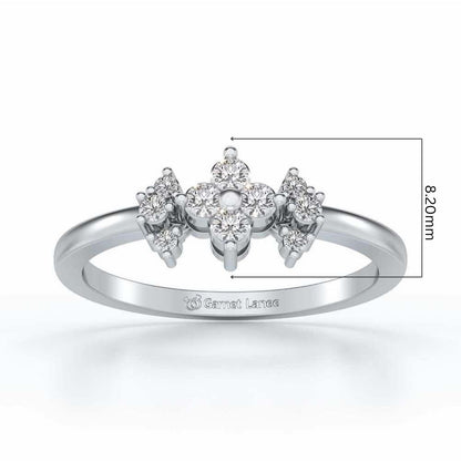 Aradhya Silver Ring - White Gold - Image 5
