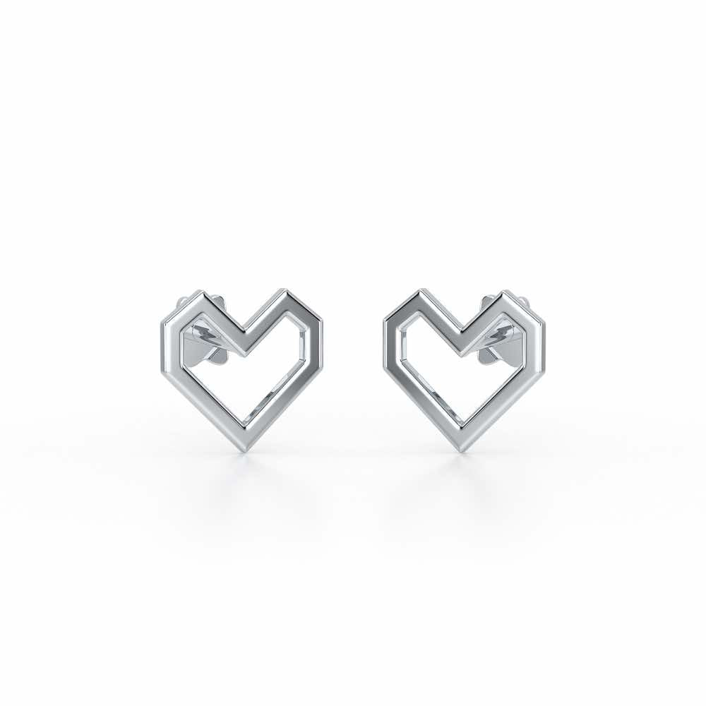 Lush Looplets Silver Earrings - White Gold - Image 2