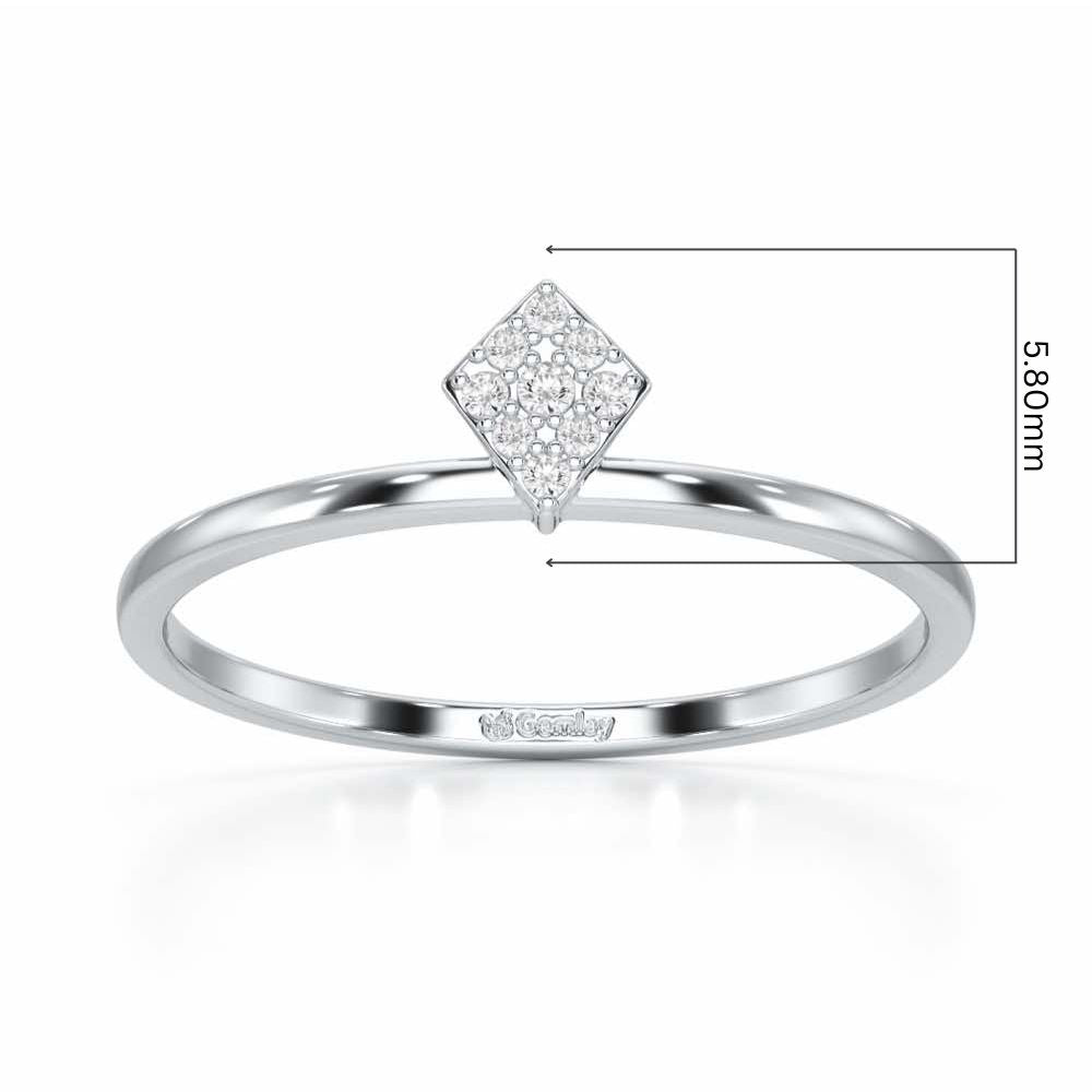 Silver Dew Silver Ring - White Gold - Image 5