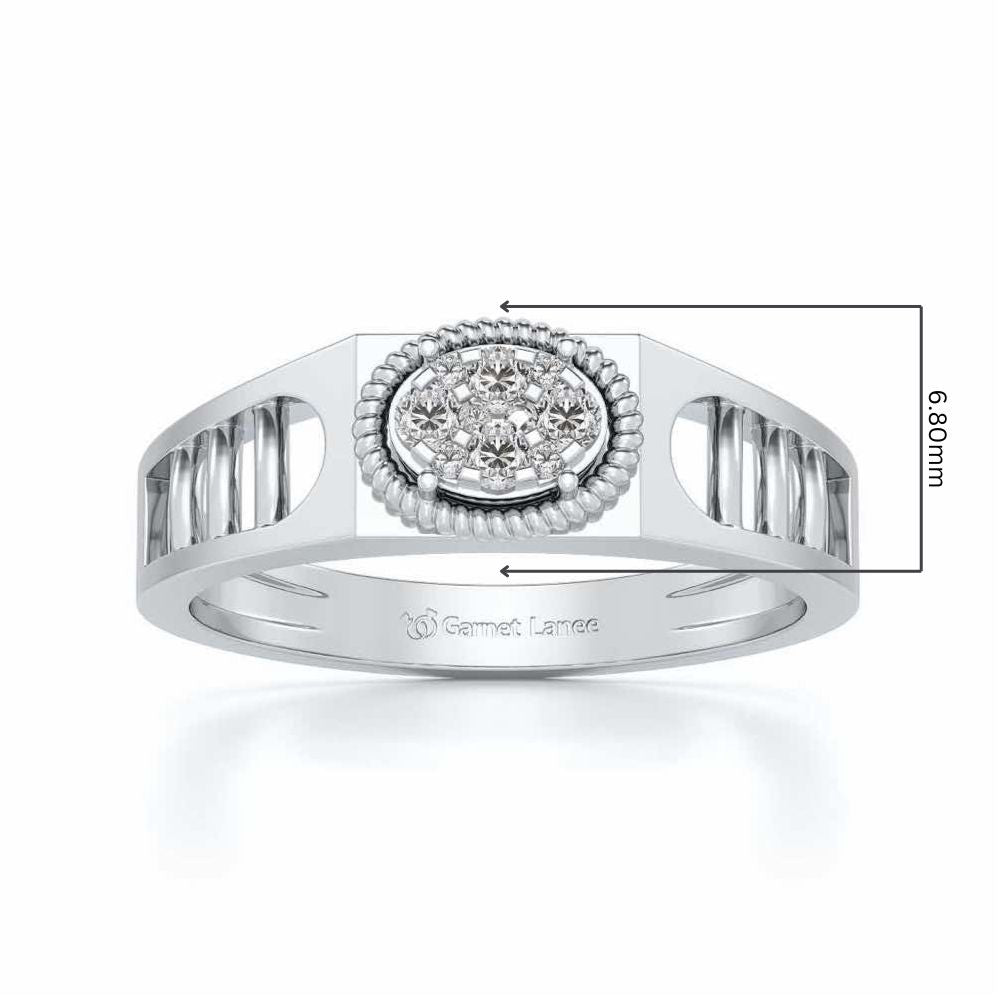 Elegant Ring For Men - White Gold - Image 5