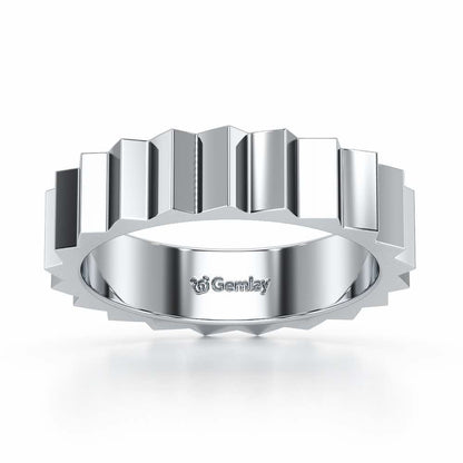 Selena Silver Ring - White Gold - Image 2