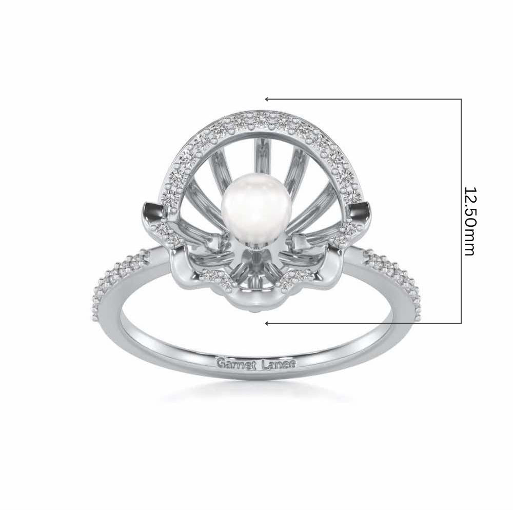 Mandem Silver Pearl Ring - White Gold - Image 5