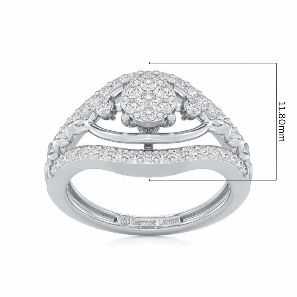 Refined Riches Silver Ring - White Gold - Image 5