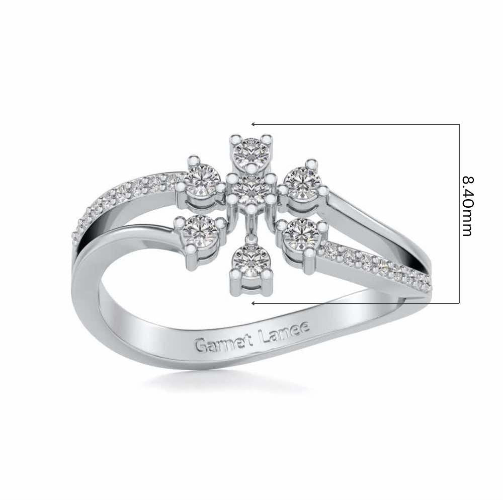 Spin the Shine Silver Ring - White Gold - Image 5