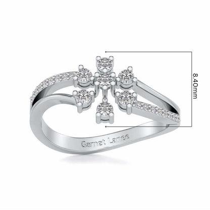 Spin the Shine Silver Ring - White Gold - Image 5