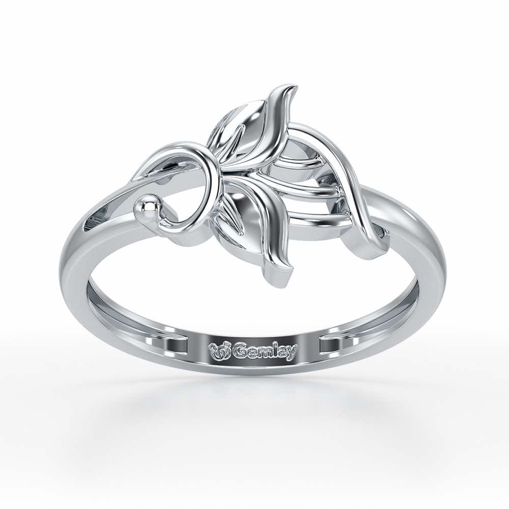 Knox Mystery Silver Ring For Women - White Gold - Image 2