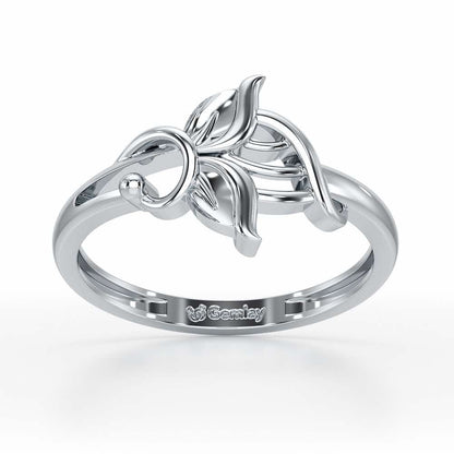 Knox Mystery Silver Ring For Women - White Gold - Image 2