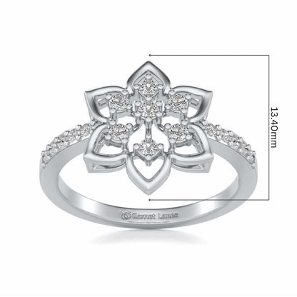 Ekaja Silver Ring - White Gold - Image 5