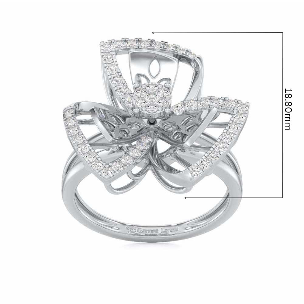 Elite Elegance Silver Ring - White Gold - Image 5
