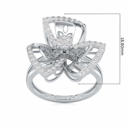 Elite Elegance Silver Ring - White Gold - Image 5