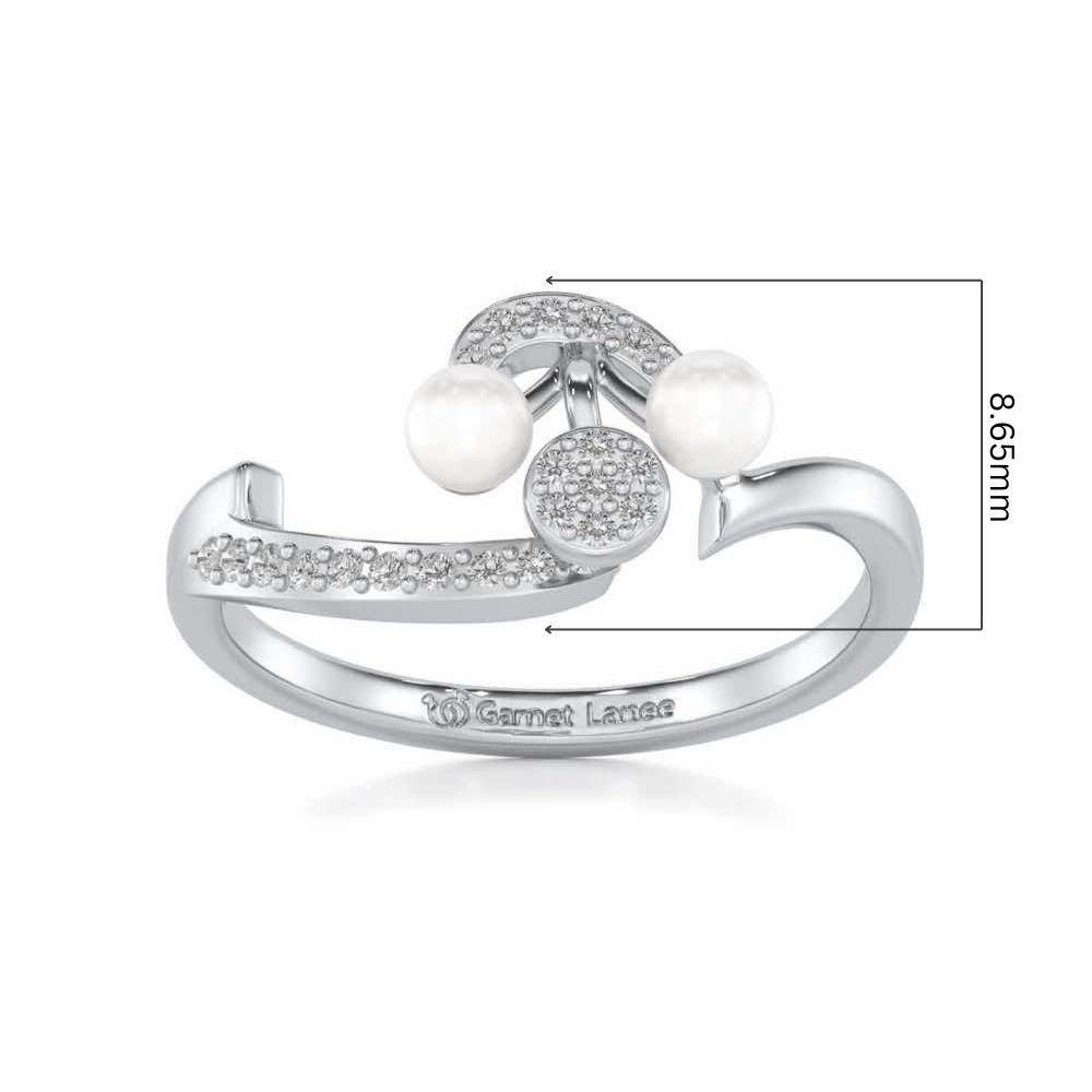 Little Shine Silver Ring - White Gold - Image 5