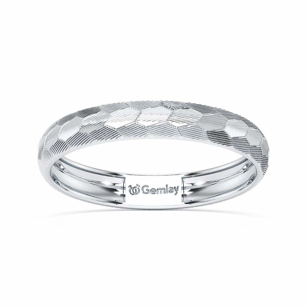 Lumi Silver Ring - White Gold - Image 2