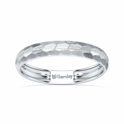 Lumi Silver Ring - White Gold - Image 2