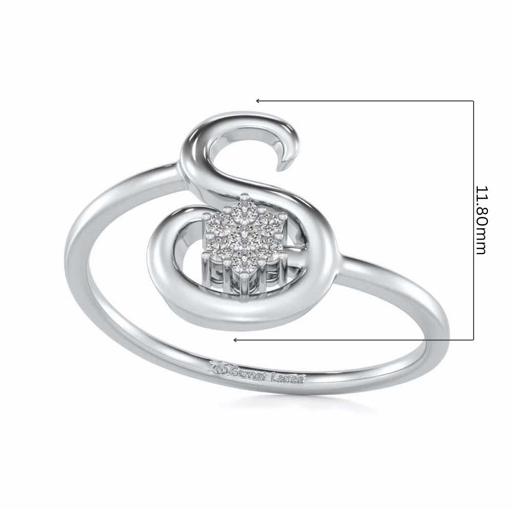 Flora S Silver Ring - White Gold - Image 5