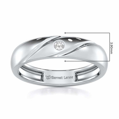 Noble Crest Men Solitaire Ring - White Gold - Image 5