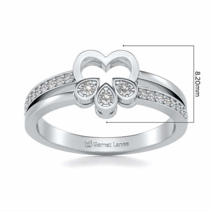 Incompletely Complete Silver Ring - White Gold - Image 5