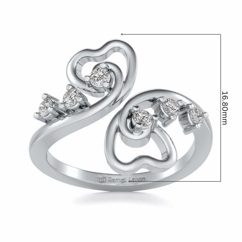 Dil Silver Ring - White Gold - Image 5