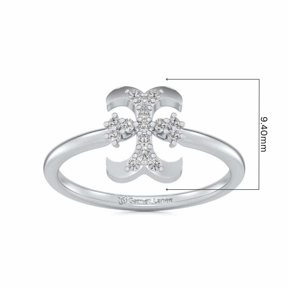 Royal I Silver Ring - White Gold - Image 5