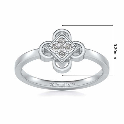 Harinakshi Silver Ring - White Gold - Image 5