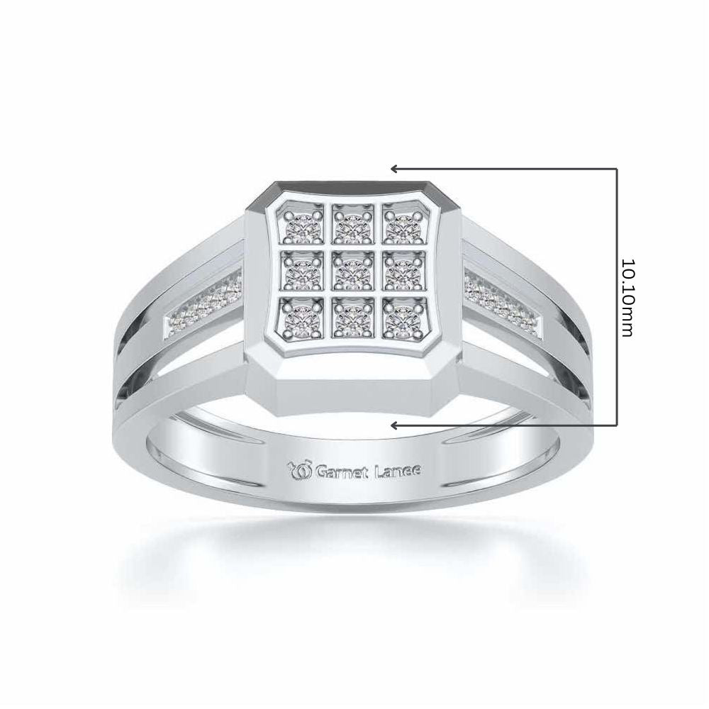 Lavish Ring For Men - White Gold - Image 5
