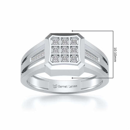 Lavish Ring For Men - White Gold - Image 5