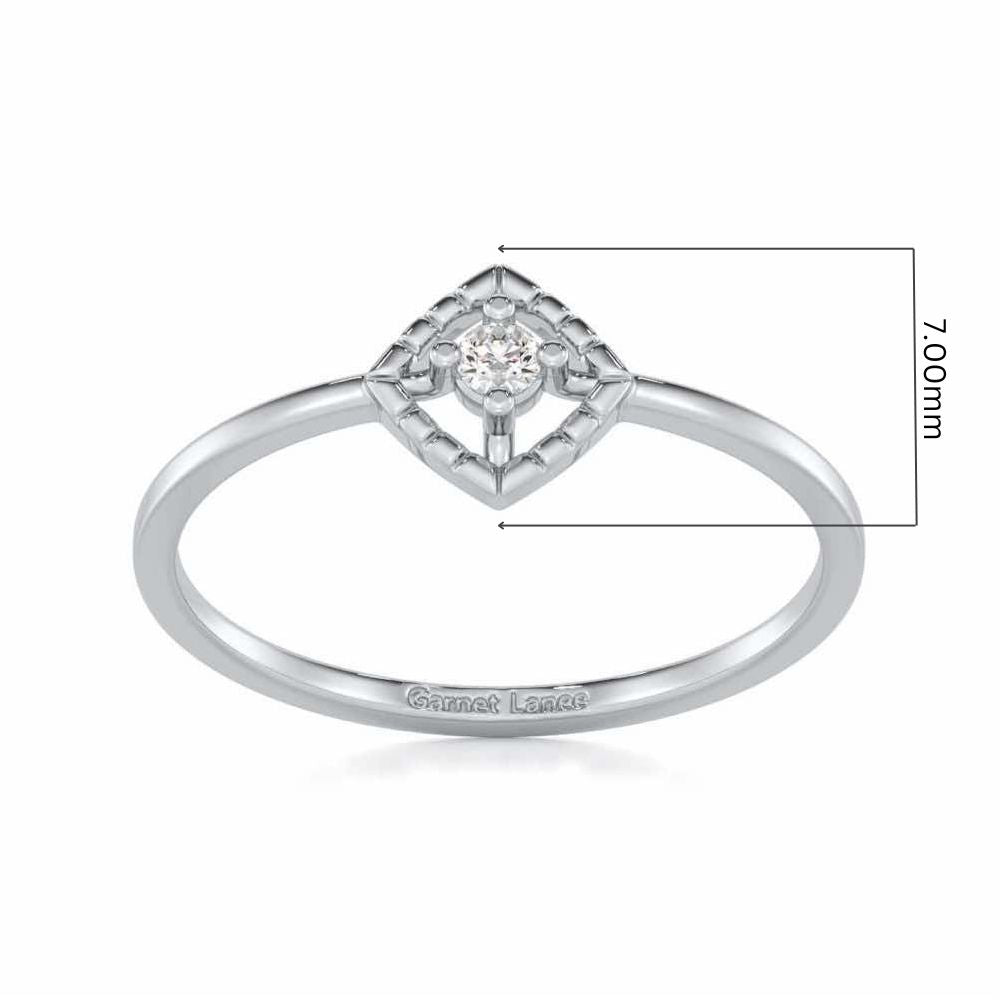 Luminous Luster Silver Ring - White Gold - Image 5