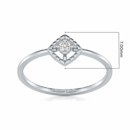 Luminous Luster Silver Ring - White Gold - Image 5