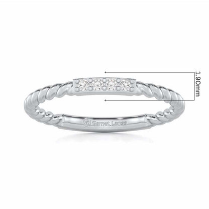 Serendipity Glow Silver Ring - White Gold - Image 5