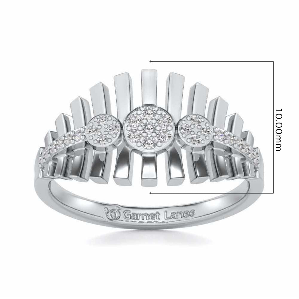 Reverberation Silver Ring - White Gold - Image 5