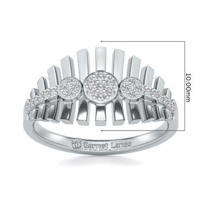 Reverberation Silver Ring - White Gold - Image 5