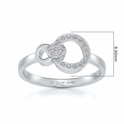 Amaya Silver Ring - White Gold - Image 5
