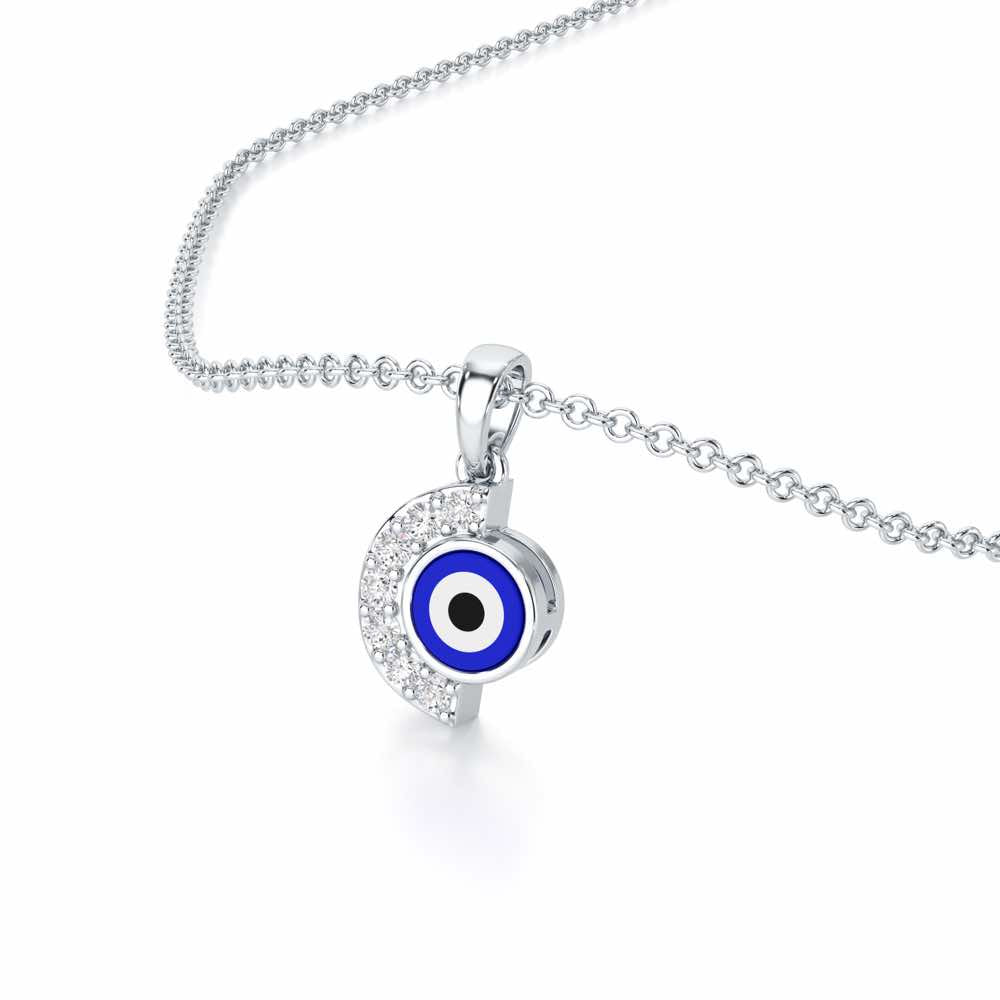 Sacred Watch Silver Pendant - White Gold - Image 2