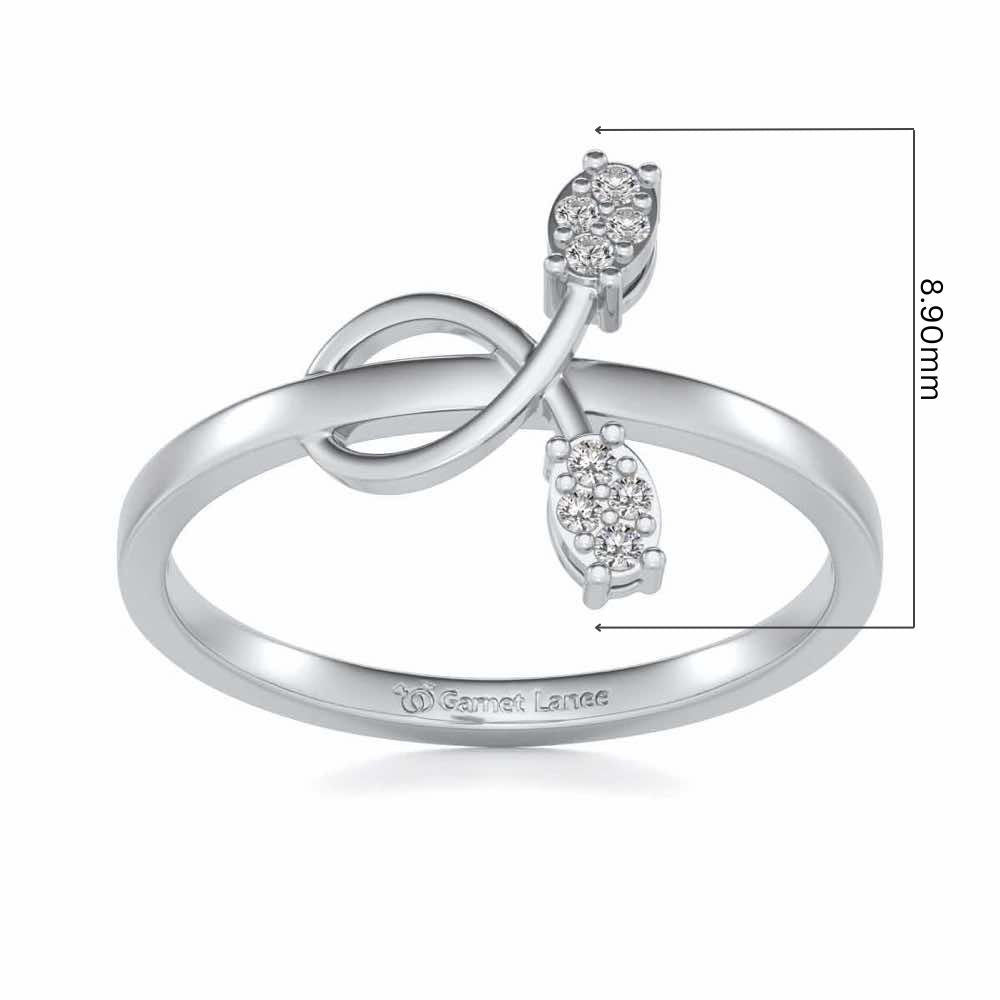 Vinery Silver Ring - White Gold - Image 5