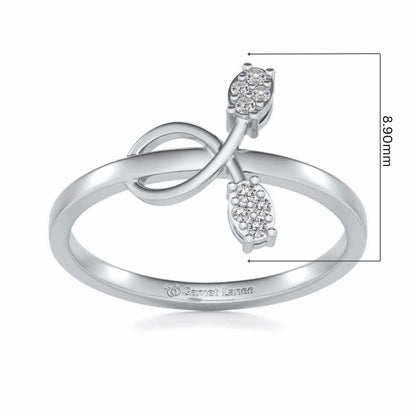 Vinery Silver Ring - White Gold - Image 5