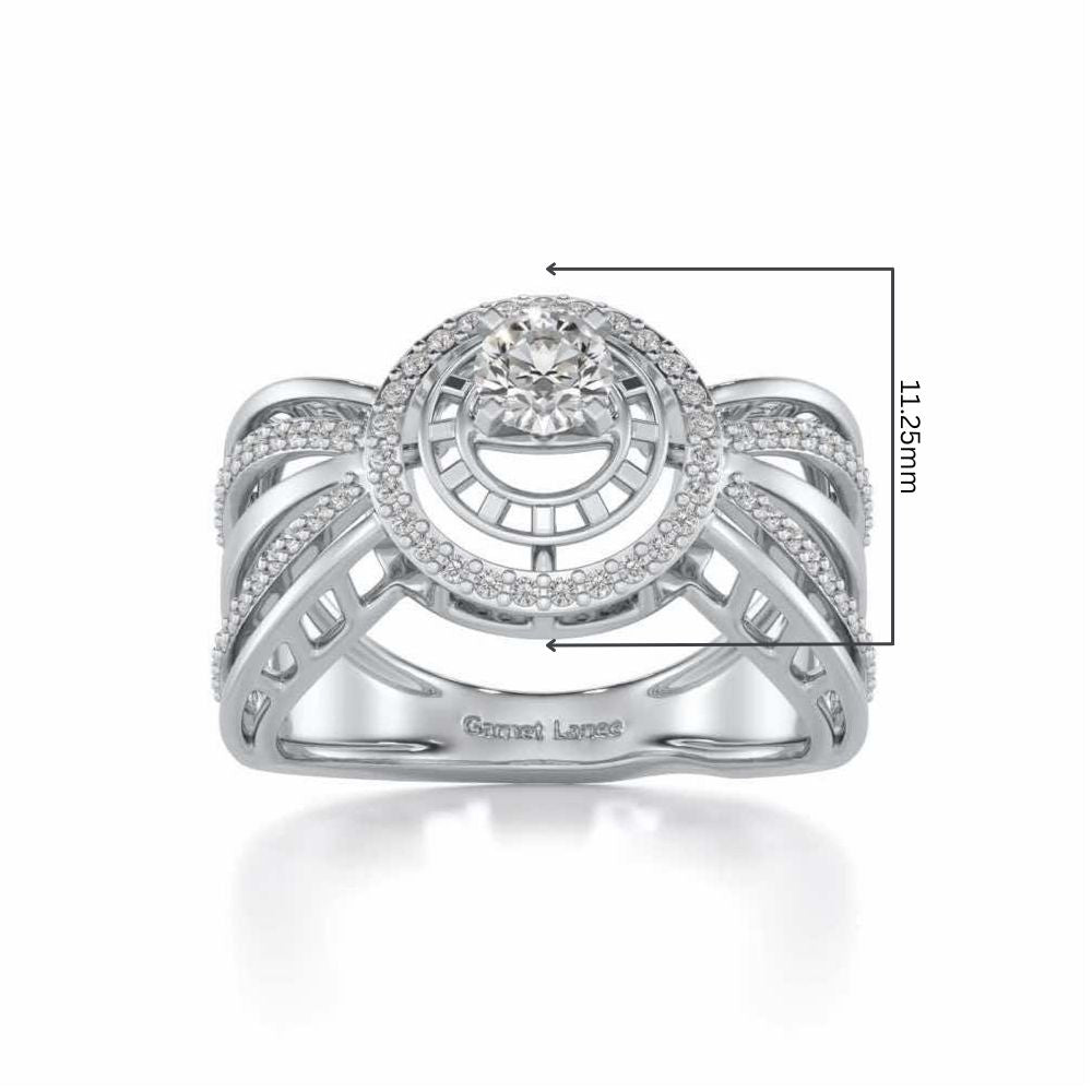 Kalyani Solitaire Ring - White Gold - Image 5