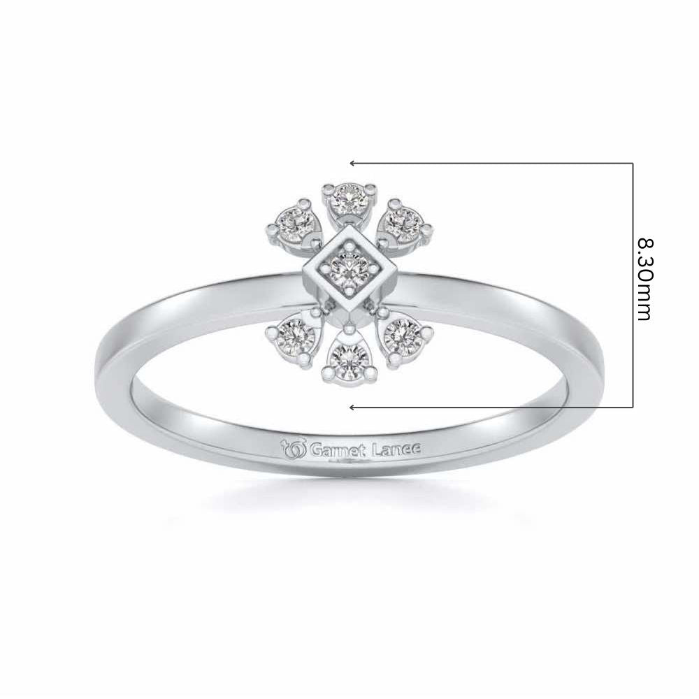Dayati Silver Ring - White Gold - Image 5
