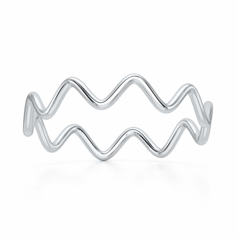 Golden Grace Women Silver Ring - White Gold - Image 2
