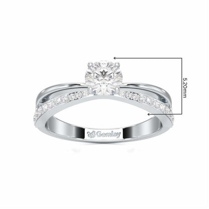 Aceede Solitaire Ring - White Gold - Image 5