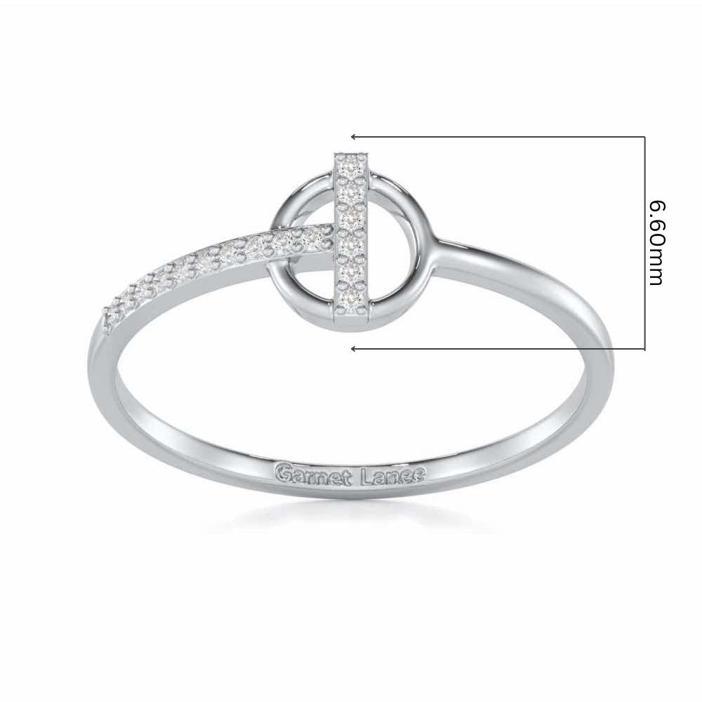 Shimmering Splendor Silver Ring - White Gold - Image 5