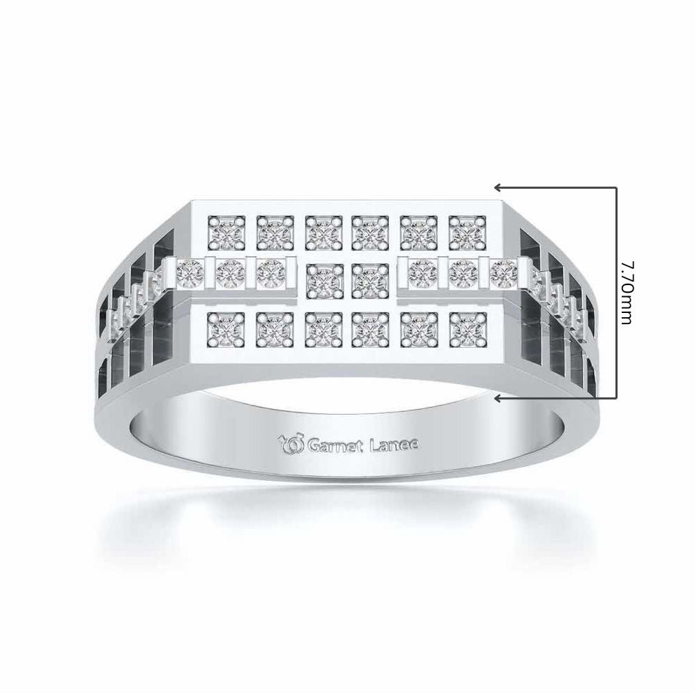 Casablanca Ring For Men - White Gold - Image 5