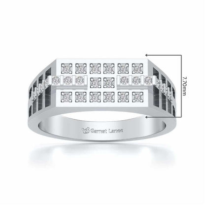 Casablanca Ring For Men - White Gold - Image 5