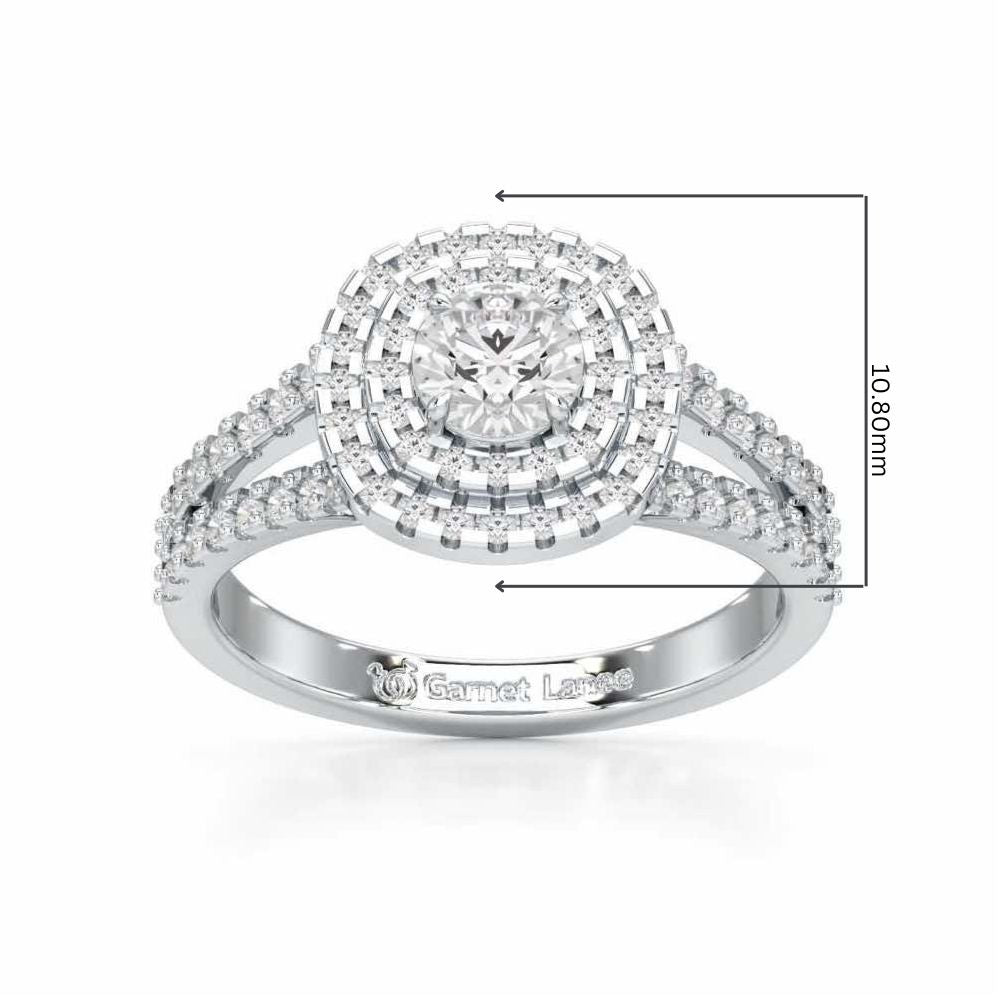 Elysian Glisten Solitaire Ring - White Gold - Image 5