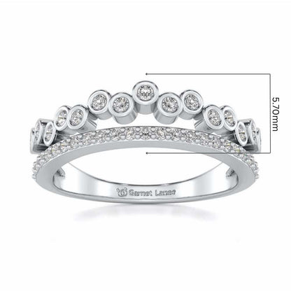 Dance Drops Silver Ring - White Gold - Image 5