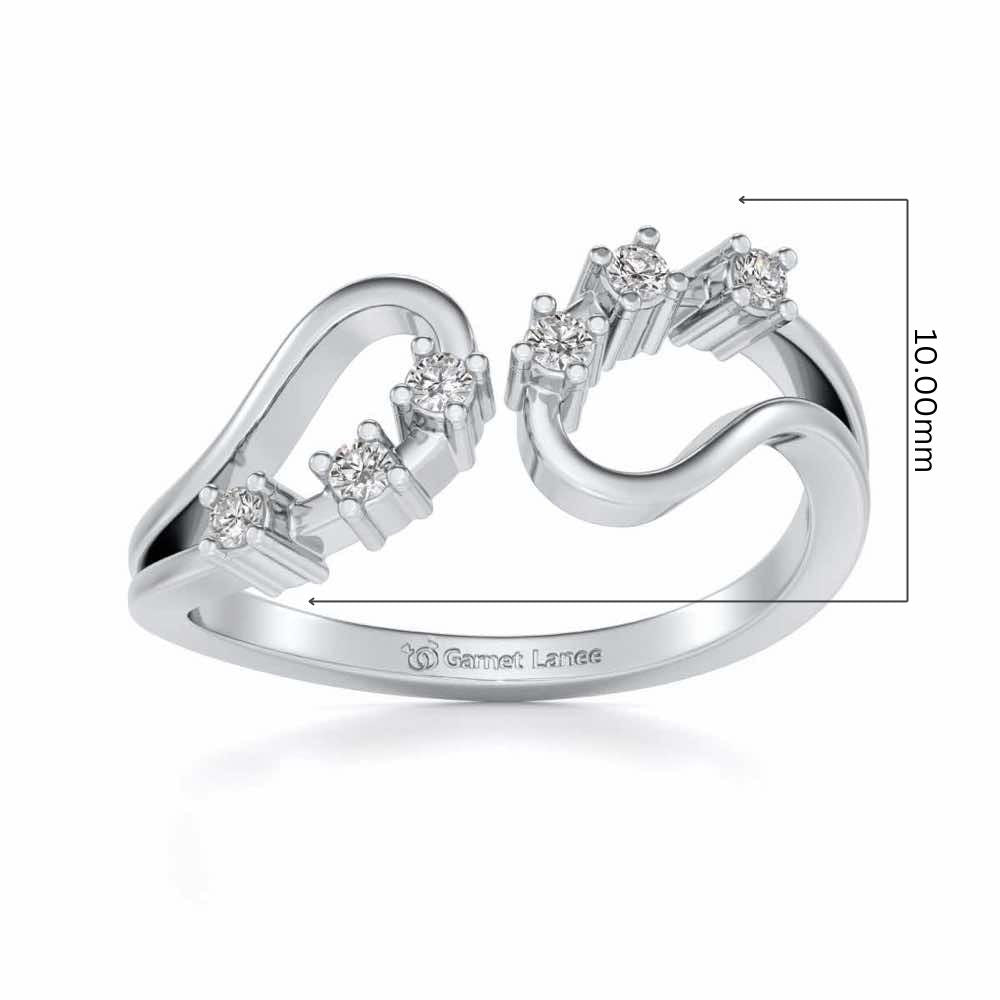 Ekiya Silver Ring - White Gold - Image 5