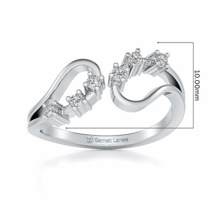 Ekiya Silver Ring - White Gold - Image 5