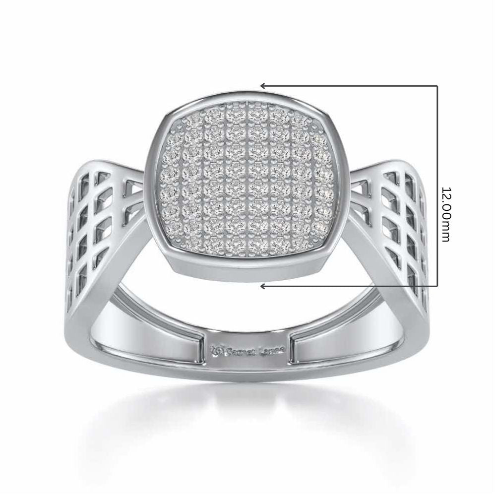 Divulge Silver Ring For Men - White Gold - Image 5